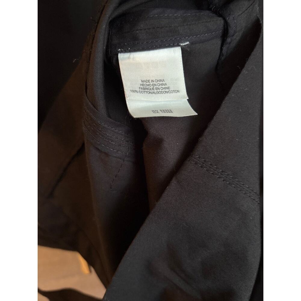 Liz Claiborne New York Shirt Dress Black Size 14 Utility NWT Cotton - Picture 6 of 6